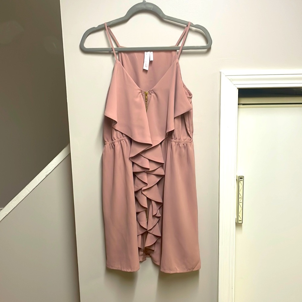 Summer mauve mini dress